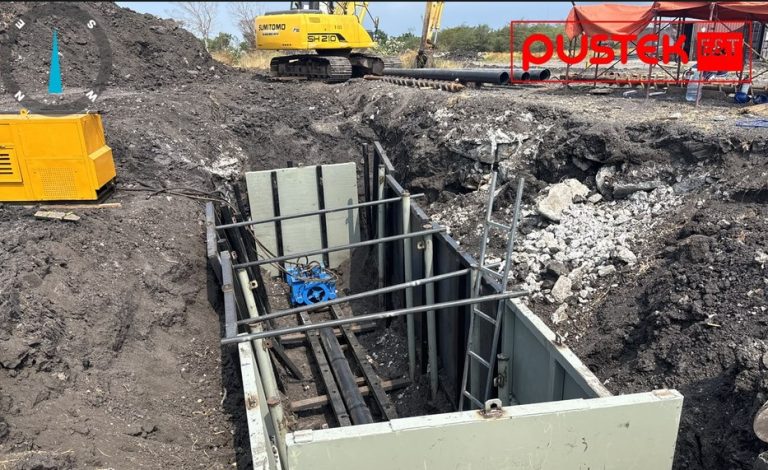 Menjaga Stabilitas Titik Awal: Pentingnya Dinding Penahan Galian dalam Proyek Auger Boring Pipeline